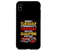 Lunedì Martedì Giovedi Pratica Qualificazione Race Day Racing Custodia per iPhone XS Max