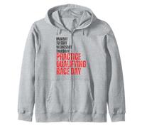 lunedì martedì GIOVEDÌ Prove di QUALIFICAZIONE Race Day Racing Felpa con Cappuccio