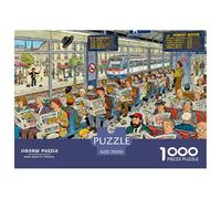 Lunedì mattina al RER B di Parigi Puzzle in Legno Impermeabile DIY Puzzles Da 1000 Pezzi Per Adulti Colorati Giochi Di Impegnativi