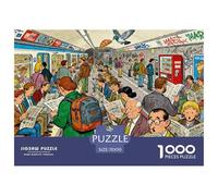 Lunedì mattina al RER B di Parigi Puzzle in Legno Impermeabile Puzzles Da 1000 Pezzi Per Adulti Colorati Giochi Di Puzzle Impegnativi