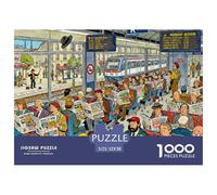 Lunedì mattina al RER B di Parigi Puzzle in Legno Impermeabile Puzzles Da 1000 Pezzi Regali Per Adulti Colorati Per Decorazioni Domestiche