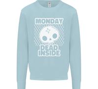Lunedì Morto Dentro Lavoro Teschio Uomo Felpa Maglione