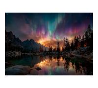 Luneko Puzzle per Adulti 1000 Pezzi Impossibile Difficile Difficile Difficile Sfida Puzzle 1000 Aurora Boreale Aurora Aurora Boreale Puzzle 1000 Pezzi Puzzle 71,1 x 50,8 cm