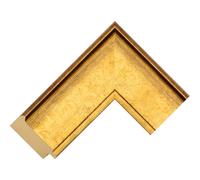 Lunetta/cornice personalizzabile compatibile con Samsung Frame TV (43 pollici) - ampie cornici dorate (foglia oro piatta 65 mm)