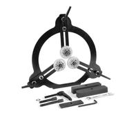 Lunetta Fissa per Tornitura del Legno, Lunetta Fissa per Tornio del Legno, Supporto per Pezzo Rotondo, Utensile Antivibrante a 3 Ruote per Tornitura del Legno