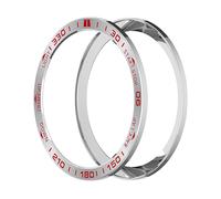 LUNETTA INF Tactix 8 51mm Solar Edition - Ghiera argento e rossa, compatibile Garmin Argento, acciaio inossidabile