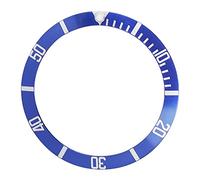 Lunetta Orologio in Alluminio, 38mm Inserto per Lunetta per Orologio da Polso Indicatori di Sostituzione del Loop per Inserto per Lunetta per Orologio Accessorio per Anello di Inserimento(Blu)