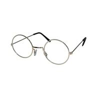 Lunettes de Père-Noël en métal rondes dorées Adulte PtitClown
