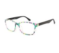 Lunettes Loupes Art Pop Noir, Vert et Rose Dioptrie+2