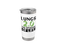 Lung 2.0 - L'aggiornamento della vita - Trapianto di polmone Bicchiere termico in acciaio inox doppia parete