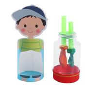 Lung Function Model, Lung Assembly Breathing Simulation Tool, Respiratory System Experiment Kit for Teaching Students Kids Preschool Home Science Learning Education, 5.5x15.5cm