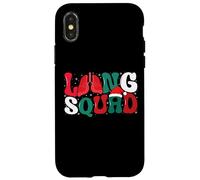 Lung Squad Respiratory Therapy RT Therapist Christmas Custodia per iPhone X/XS