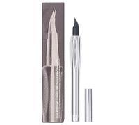 Lunga Lasting Two Prong Eyebrow Pen Precise Forked Tip Pencil, 5,59 x 0,98 Inches Beauty Makeup Tool for Eye Brow Shaping, Face Color Brush, Cosmetic, Natural, Defined Brows