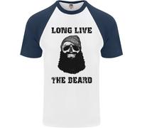 Lunga Vita Alla Barba Maglietta Da Baseball S/S Per Uomo