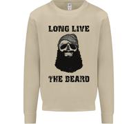 Lunga Vita Alla Barba Uomo Felpa Maglione