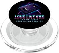 Lunga vita VHS Retro anni '80 Nostalgia Divertente ritorno al passato Vecchia Scuola PopSockets PopGrip per MagSafe