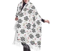 Lunghe Sciarpa Donna Inverno Crazy Chicken Lady Sciarpe Scialli da Donna Spesse Scialle Invernale 68X196cm