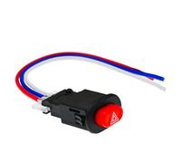 Lunghezza 11,5cm Interruttore Luci Di Emergenza Per Moto Doppio Lampeggiante Cavi Segnalazione Emergenza Per Moto Per Scooter Elettrici Motociclette Elettriche