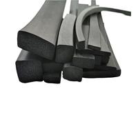 Lunghezza da 1 m a 10 m Larghezza da 5 mm a 17 mm Strisce di tenuta in gomma Striscia quadrata piatta(Black 10mmX10mm,Length 5M)