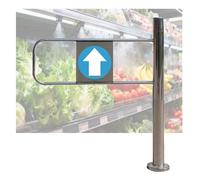 Lunghezza totale unidirezionale di chiusura automatica della porta 1.5m di sicurezza/uscita del portone pedonale dell'acciaio inossidabile per uso del mercato e del magazzino