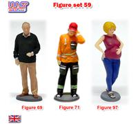 Lungo i Binari Non Colorato Figura Scenario Display 3 X Set 59 Nuovo 1:3 2 Wasp