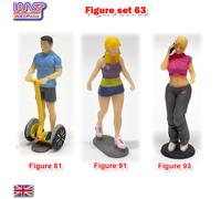 Lungo i Binari Non Colorato Figura Scenario Display 3 X Set 63 Nuovo 1:3 2 Wasp