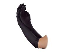 Lungo Lunghezza Gomito Donna Guanti Accessorio per Costume Raso Guanti