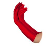 Lungo Lunghezza Gomito Donna Guanti Accessorio per Costume Raso Guanti