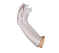 Lungo Lunghezza Gomito Donna Guanti Accessorio per Costume Raso Guanti