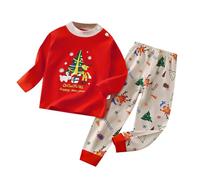Lungo Pigiama Ragazzo 2 Pz Set 2025 Abbigliamento da Casa Bambine e Bambini Pyjama Sets Vestiti Bambino Invernale Due Pezzi Neonato Maschio per Dormire Stare in
