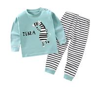 Lungo Pigiama Ragazzo Bambina e Bambino Biancheria Intima Termica Autunnale Invernale Pigiami Set Caldo Cotone Comoda Manica Lunga Ideale per Primavera Autunno