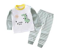 Lungo Pigiama Ragazzo Bambina e Bambino Biancheria Intima Termica Autunnale Invernale Pigiami Set Caldo Cotone Comoda Manica Lunga Ideale per Primavera Autunno