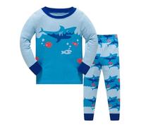 Lungo Pigiama Ragazzo Bambino Morbido Due Pezzi Biancheria Intima Termica Maglia a Maniche Lunghe e Pantaloni Pigiami Caldo Cotone Morbida Accogliente Bambini Ragazzi 2 Set
