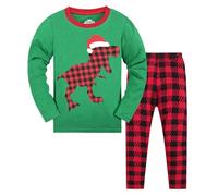 Lungo Pigiama Ragazzo Pigiameria Bambino Due Pezzi Set Casa con Girocollo Maglia a Maniche Lunghe e Pantaloni Pigiami Caldo Cotone Comoda Manica Lunga Tuta da per Casual
