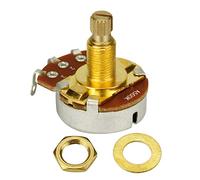 Lungo Split Ottone Albero ELectric Chitarra Basso Controllo Tono Potenziometro Potenziometro A500K Kit Potenziometro Logaritmico