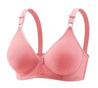 Lungo Trasparente Womens No Underwire Braccio Plus Size Comfort Soft Braccio Supportive Bralette Cute Breathable Wireless Bra Body Bianco Strass, Pasteca Rosso, 36B