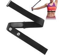 Lunhoo Cinghia toracica di ricambio per frequenza cardiaca, elastica e regolabile (65 cm - 95 cm), compatibile con Garmin, Polar H10/H9, Coospo e pancia, sensore di frequenza cardiaca