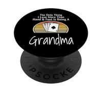 L'unica cosa che amo più delle mani e dei piedi è essere nonna PopSockets PopGrip Adesivo