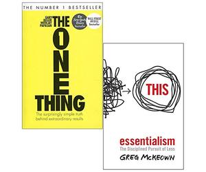 L'unica cosa, l'essenzialismo, la ricerca disciplinata di meno, set di 2 libri