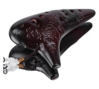 L'unico flauto naturale a forma di flauto fumato Ocarina Ocarina 12 fori Ocarina AC Alto C Key Ocarina da suonare con motivo intagliato