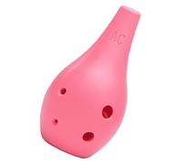 L'unico flauto naturale a forma di flauto fumato Ocarina Ocarina 6 fori AC Plastica Ocarina Alto C Sei fori Principiante Plastica Rosa