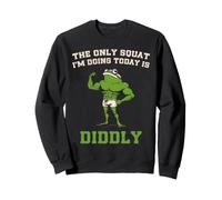 L'unico Squat Che Faccio Oggi è Diddly Lazy Fitness Frog Felpa