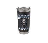 L'unico squat che sto facendo è Diddly Cowboy Opossum Meme Bicchiere termico in acciaio inox doppia parete