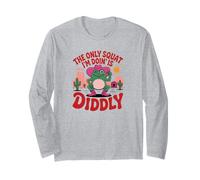 L'unico Squat Che STO Facendo è Diddly - Funny Frog Maglia a Manica