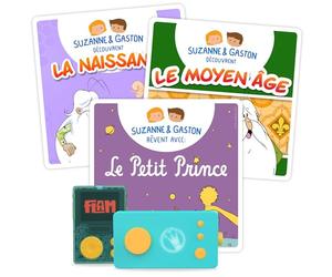 Lunii - Pacchetto 3 Libri Audio Interattivi per Bambini da 3 Anni - Suzanne & Gaston sognano con Il Piccolo Principe, alla Scoperta della Nascita (Hello Maestro) - 4:43 di ascolto