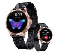LUNIQUESHOP Orologio Intelligente ROUND Donna Chiamata e Risposta, Smart Watch con Contapassi Cardiofrequenzimetro Pressione Sanguigna Sonno +100 Sport Fitness Tracker Watch per Android iOS