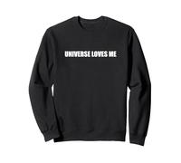 L'Universo Mi AMA Felpa, Unisex per Adulti, Nero, M
