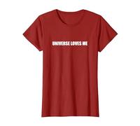 L'Universo Mi AMA Maglietta, Donna, Mirtillo Rosso, 3XL