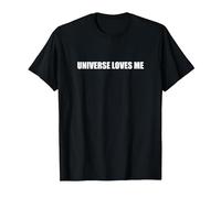 L'Universo Mi AMA Maglietta, Uomo, Nero, 5XL