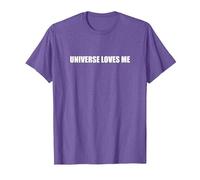 L'Universo Mi AMA Maglietta, Uomo, Viola mélange, L